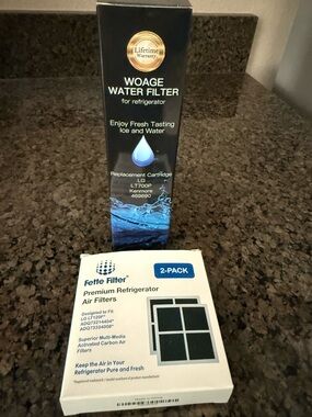 LG Refrigerator Water Filter Box and White Air Filter 2-Pack